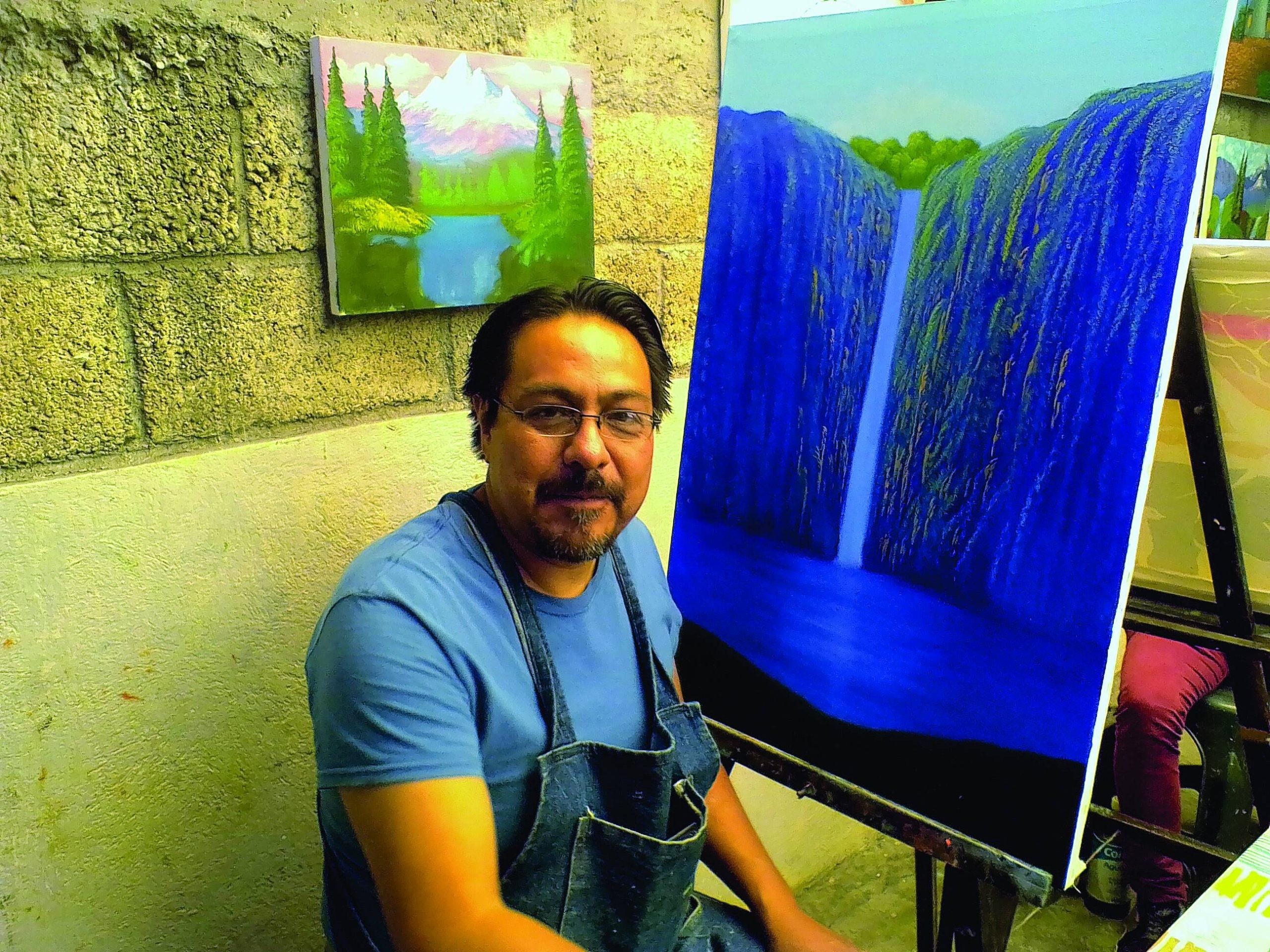 El gusto por la pintura fue inspirado por mi papá: Miguel Ángel Blanquet