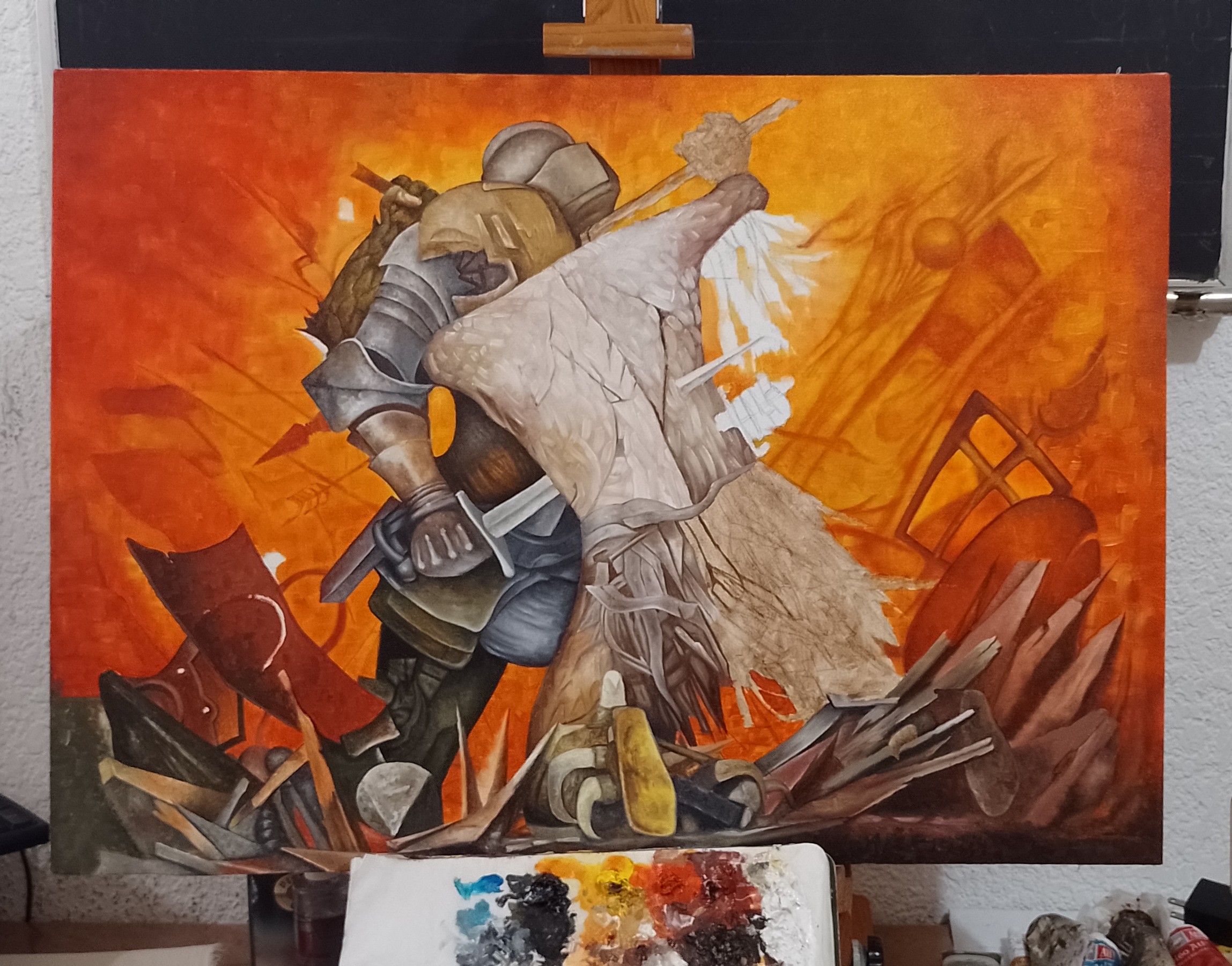 El artista plástico Raul López García teje diálogos entre figuración y la abstracción