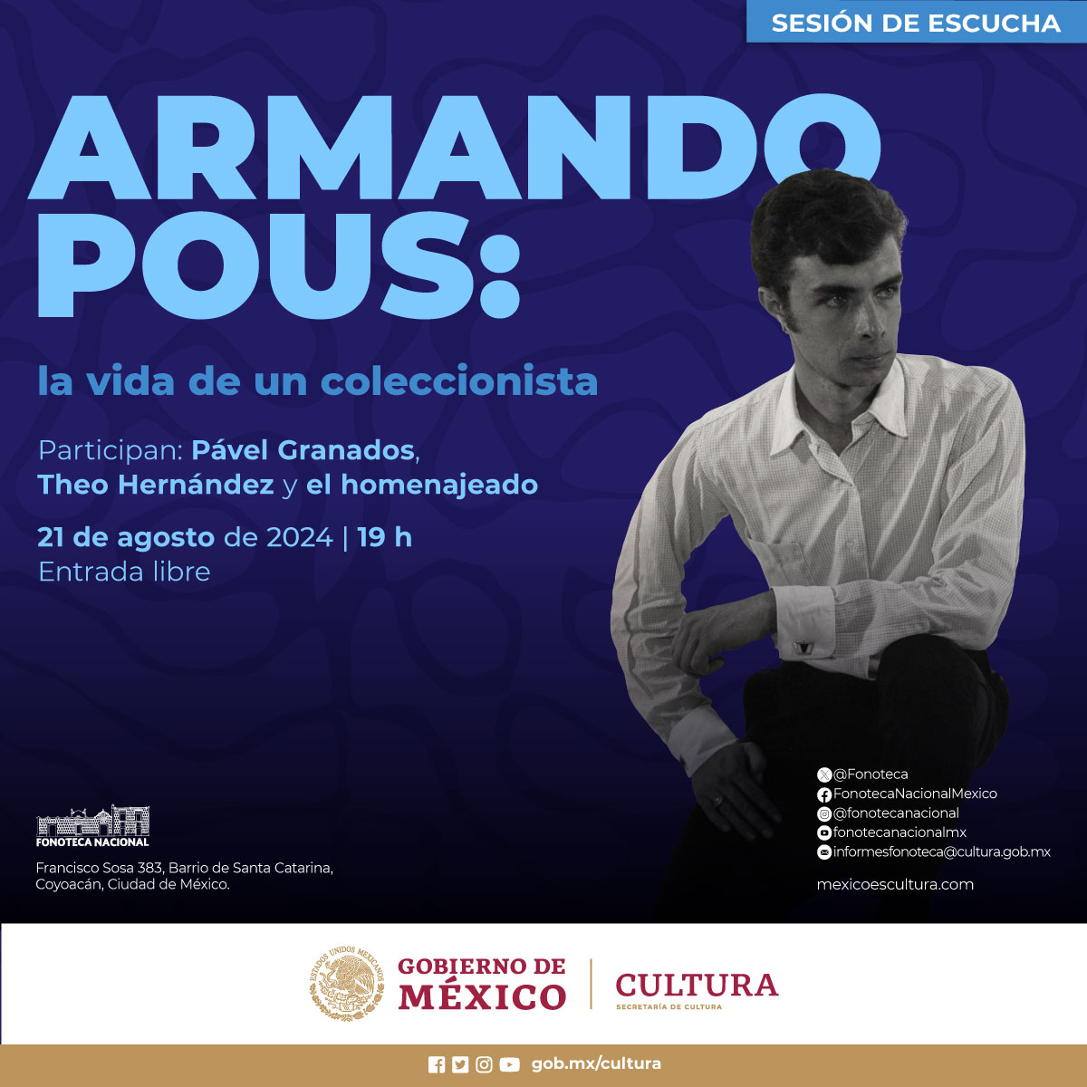 La Fonoteca Nacional realiza homenaje a Armando Pous, su coleccionista particular más importante