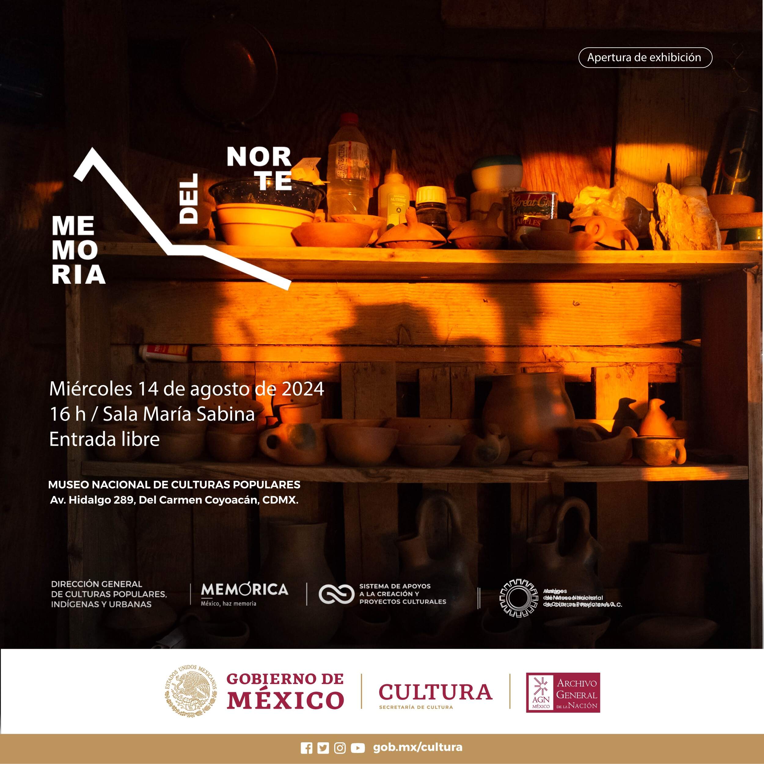 La exposición multidisciplinaria “Memoria del Norte” llega al Museo Nacional de Culturas Populares