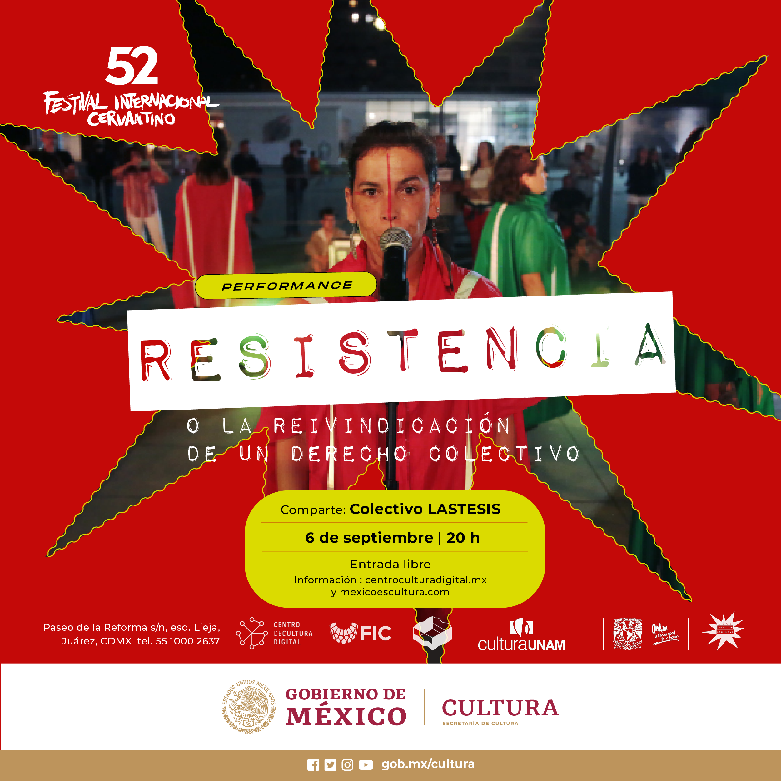 RESISTENCIA o la reivindicación de un derecho colectivo, de la colectiva chilena LASTESIS